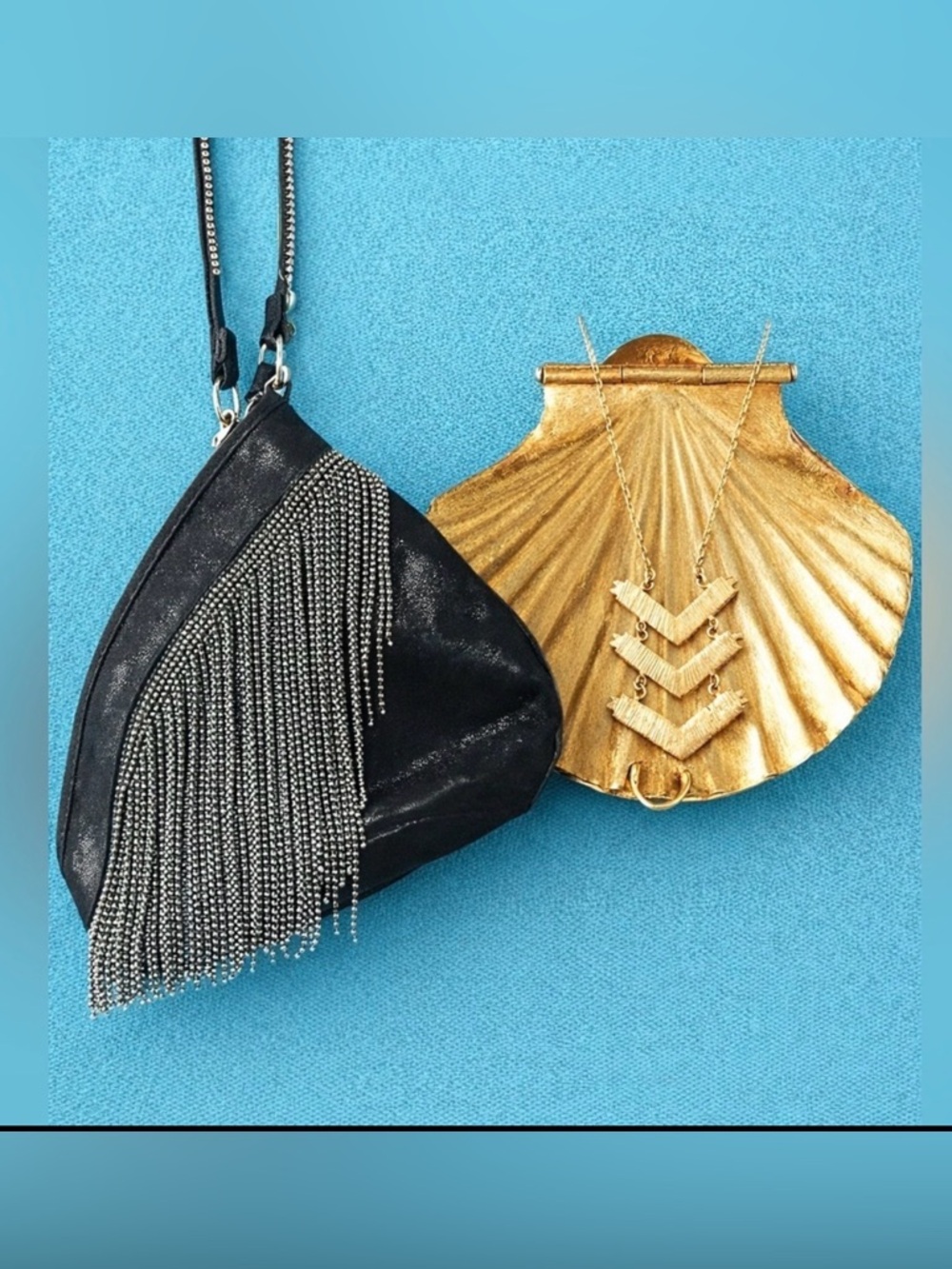 Hobo genuine leather fringe bag 5 “